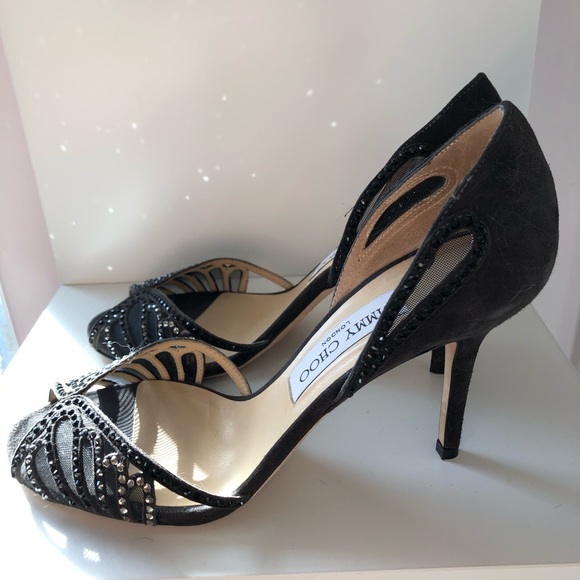 JIMMY CHOO Kamba Crystal D’Orsay Sandal